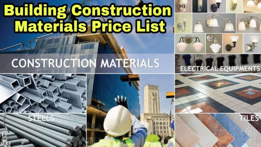 List Of Building Materials For A House